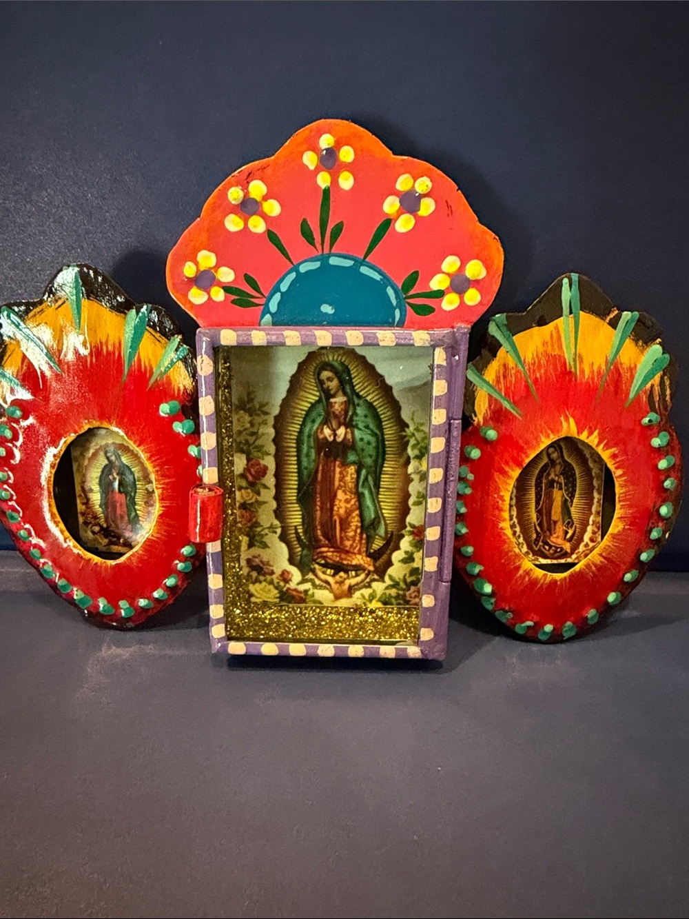 Beautiful 3d handmade tin religious item